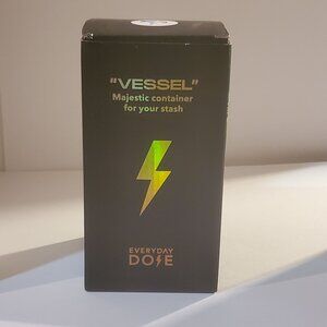 Everyday Dose Vessel Majestic Container Glass Jar Stash For Coffee Or Matcha NEW